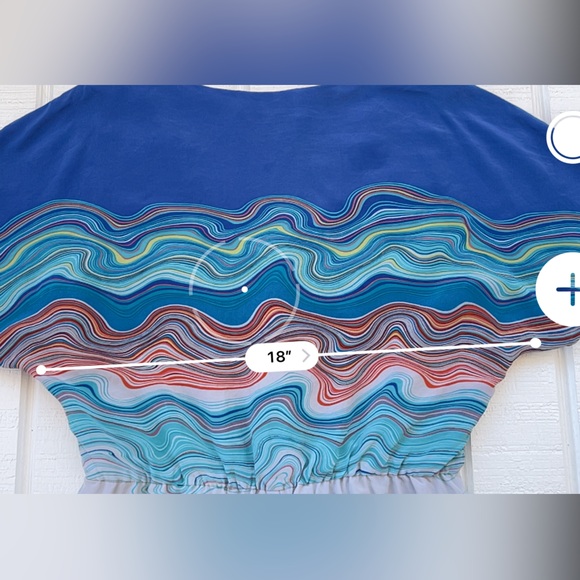 Trina Turk Brand Silk Dress Lined V-Neck Batwing Sleeve - Picture 9 of 12